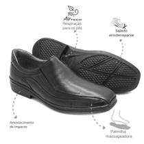 Sapato Social Masculino Conforto Couro Preto Leveterapia Sapato Social Masculino Conforto Couro Preto Leveterapia