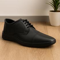 Sapato Social Masculino Conforto Leve Macio Preto Cadarço Trabalho Presente MODELOS 15050 Sapato Social Masculino Conforto Leve Macio Preto Cadarço Trabalho Presente MODELOS 15050