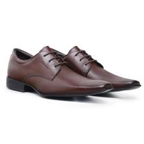 Sapato Social Masculino Couro Bico Fino Elegante Moderno - Sândalo