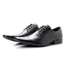 Sapato Social Masculino Couro Bico Fino Italiano Conforto