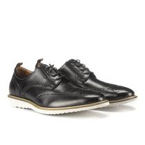 Sapato Social Masculino Couro Brogue Oxford Moderno