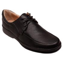 Sapato Social Masculino Couro Cadarço Confort Soft Step 501
