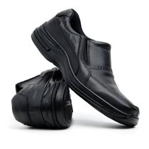 Sapato Social Masculino Couro Confort Ortopédico Leve Durável