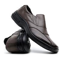 Sapato Social Masculino Couro Confort Ortopédico Macia Durável 5080