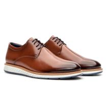 Sapato Social Masculino Couro Conforto Oxford Derby Premium 2901 - Bigioni