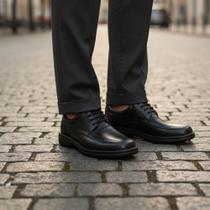 Sapato Social Masculino Couro Confotavel Pé Diabético Palmilha Gel Sapato Social Masculino Couro Confotavel Pé Diabético Palmilha Gel