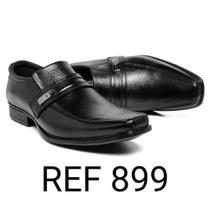 Sapato Social Masculino Couro Costurado Confort Oxford Fivela Cadarço
