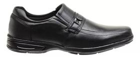 Sapato Social Masculino Couro Legítimo Anti Stress Conforto Ortopédico Preto Sapato Social Masculino Couro Legítimo Anti Stress Conforto Ortopédico Preto