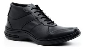 Sapato Social Masculino Couro Legítimo Cano Alto Confortável Preto Sapato Social Masculino Couro Legítimo Cano Alto Confortável Preto