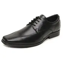 Sapato Social Masculino Couro Legítimo Conforto BR2 - 911 - Preto