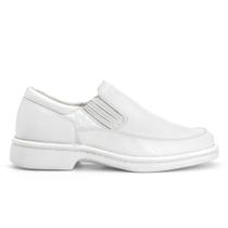 Sapato Social Masculino Couro Legitimo Elástico Lateral