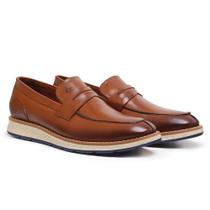 Sapato Social Masculino Couro Liso Conforto Casual Moderno Sapato Social Masculino Couro Liso Conforto Casual Moderno