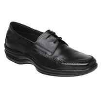 Sapato Social Masculino Couro Mocassim Ortopédico Macio Preto