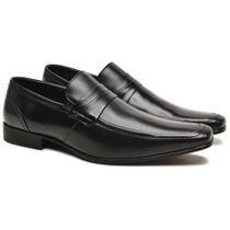 Sapato Social Masculino Couro Nobre Legitimo Sem Cadarço Loafer Bico Fino Calce Fácil Confortável Berganno