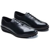 Sapato Social Masculino Couro Oxford Cadarço Confortável