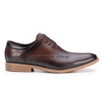 Sapato Social Masculino Couro Oxford Italiano Bico Fino Leve