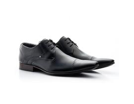 Sapato Social Masculino Couro Preto 377 F008