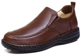 Sapato Social Masculino de Calçar Ortopédico Flexível e Conforto Cafe Sapato Social Masculino de Calçar Ortopédico Flexível e Conforto Cafe