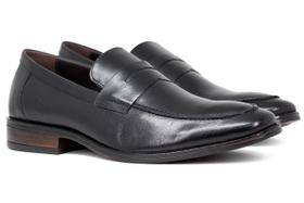 Sapato Social Masculino Democrata Metropolitan Moscato Couro Mocassim