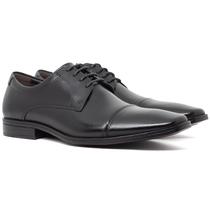 Sapato Social Masculino Democrata Metropolitan Vega Cadarço Couro Conforto