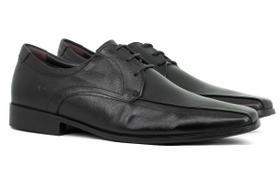 Sapato Social Masculino Democrata Unique Derby Couro Liso