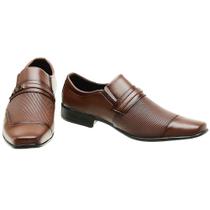 Sapato Social Masculino Elástico Calce Fácil Metal Conforto