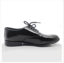 Sapato social masculino em couro - preto - alto brilho