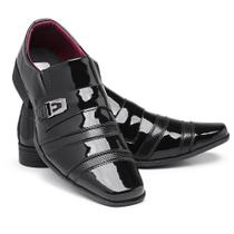 Sapato Social Masculino em Verniz Casual Leve Sport Fino Homem Moderno e Elegante Sapato Social Masculino em Verniz Casual Leve Sport Fino Homem Moderno e Elegante