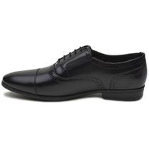 Sapato Social Masculino English Preto Couro