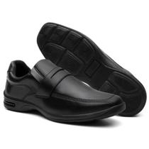Sapato Social Masculino: Estilo Casual e Conforto em material ecológico CFT-25180 Preto