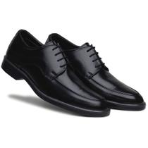 Sapato Social Masculino Estilo Oxford Prático Confortável Bico Redondo Homem Elegante Trabalho