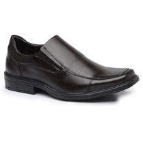 Sapato social masculino fechado elástico café 114-0003 Sapato social masculino fechado elástico café 114-0003