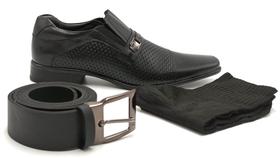 Sapato Social Masculino Kit 4 Em 1 Rafarillo 34065 Sapato Social Masculino Kit 4 Em 1 Rafarillo 34065