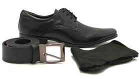 Sapato Social Masculino Kit 4 Em 1 Rafarillo 34066 Sapato Social Masculino Kit 4 Em 1 Rafarillo 34066
