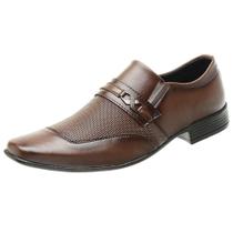 Sapato Social Masculino Macio Bico Quadrado Liso Elástico - EMOT SHOES