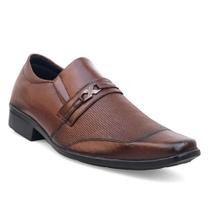 Sapato social masculino marrom italiano elegante confortável