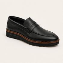 Sapato Social Masculino Mocassim Casual Confortável Elegante Loafer Moderno Sola Tratorada Sapato Social Masculino Mocassim Casual Confortável Elegante Loafer Moderno Sola Tratorada