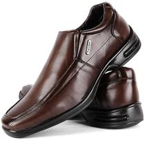 Sapato social masculino ortopédico antistress de couro confortavel 37ao44 rf451 - MRSHOES