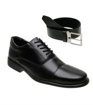 Sapato Social Masculino Oxford Cadarço Com Cinto Elegante Confortavel