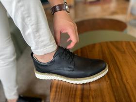 Sapato Social Masculino Oxford Com Cadarço Confort Barato