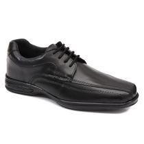 Sapato Social Masculino Oxford Couro Legitimo Bico Quadrado Palmilha Gel - WSHOES