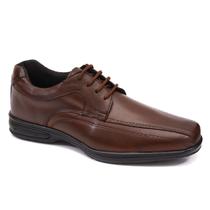 Sapato Social Masculino Oxford Couro Legitimo Bico Quadrado Palmilha Gel - WSHOES