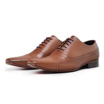 Sapato Social Masculino Oxford em Couro cor Caramelo Sapato Oxford Masculino