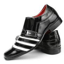 Sapato social masculino pizzolev original preto com branco