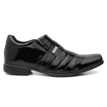 Sapato Social Masculino Preto Casual Brilho Básico