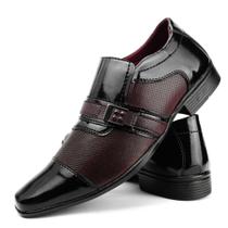Sapato social masculino preto com vinho elegante moderno e atual