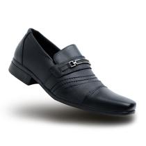 Sapato Social Masculino Preto Couro Legítimo Bico Quadrado Trabalho Executivo Leve Macio Confortável - MODELO 3021 Sapato Social Masculino Preto Couro Legítimo Bico Quadrado Trabalho Executivo Leve Macio Confortável - MODELO 3021