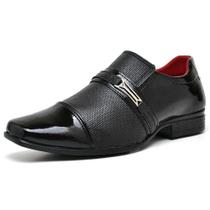 Sapato Social Masculino Preto de Verniz de Calçar