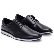 Sapato Social Masculino Preto Derby Sofisticado Elegante Confortável