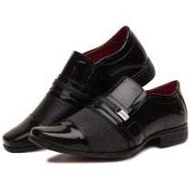 Sapato Social masculino preto estilo italiano numeração 37 ao 44 ref 109